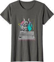 Synthesizer Katze Synth Vaporwave - Synthesizer Cat T-Shirt