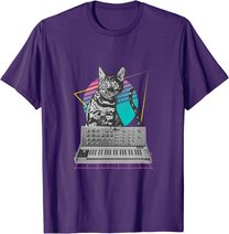 Synthesizer Katze Synth Vaporwave - Synthesizer Cat T-Shirt