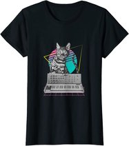 Synthesizer Katze Synth Vaporwave - Synthesizer Cat T-Shirt