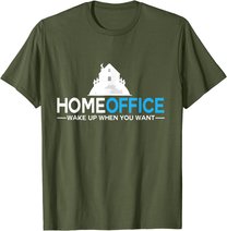 Homeoffice tshirt Büro Arbeit Job Heimarbeit Geschenk Beruf T-Shirt