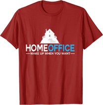 Homeoffice tshirt Büro Arbeit Job Heimarbeit Geschenk Beruf T-Shirt