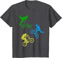 Kinder BMX Bike Fahrrad Jungen Downhill Stunts Dirt Biking BMX T-Shirt