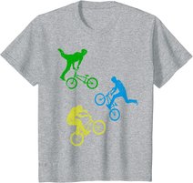 Kinder BMX Bike Fahrrad Jungen Downhill Stunts Dirt Biking BMX T-Shirt