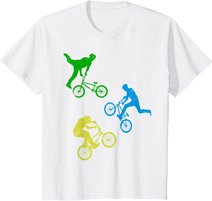 Kinder BMX Bike Fahrrad Jungen Downhill Stunts Dirt Biking BMX T-Shirt