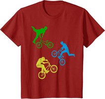 Kinder BMX Bike Fahrrad Jungen Downhill Stunts Dirt Biking BMX T-Shirt