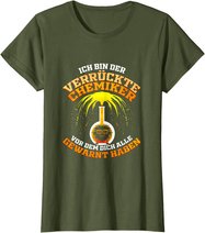 Verrückter Chemiker Geschenk für Laborant Chemie Lehrer T-Shirt