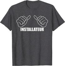 Herren Beruf Heizungsinstallateur Handwerker Spruch Installateur T-Shirt