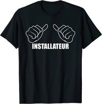 Herren Beruf Heizungsinstallateur Handwerker Spruch Installateur T-Shirt