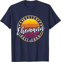 Herren Bester Ehemann seit 2008 - 12 Hochzeitstag Perlenhochzeit T-Shirt