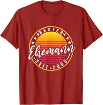 Herren Bester Ehemann seit 2008 - 12 Hochzeitstag Perlenhochzeit T-Shirt