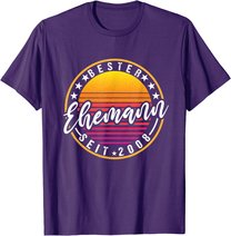 Herren Bester Ehemann seit 2008 - 12 Hochzeitstag Perlenhochzeit T-Shirt