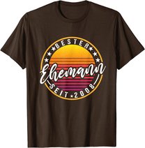 Herren Bester Ehemann seit 2008 - 12 Hochzeitstag Perlenhochzeit T-Shirt