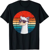 Lustiges Alpaka, Lama T-Shirt Geschenke: Vintage, Retro Tier T-Shirt