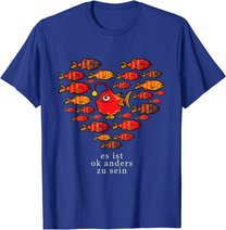 Es Ist OK Anders Zu Sein Bunt Vielfalt Fische Leben T-Shirt