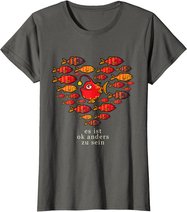 Es Ist OK Anders Zu Sein Bunt Vielfalt Fische Leben T-Shirt