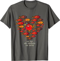 Es Ist OK Anders Zu Sein Bunt Vielfalt Fische Leben T-Shirt