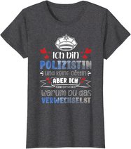 Polizistin Polizei Beruf Kollege Studium Polizeischule T-Shirt