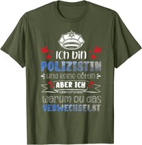 Polizistin Polizei Beruf Kollege Studium Polizeischule T-Shirt