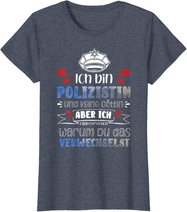 Polizistin Polizei Beruf Kollege Studium Polizeischule T-Shirt