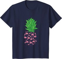 Ananas Flamingo Tropisch Hawaii Party Sommer Strand Geschenk T-Shirt
