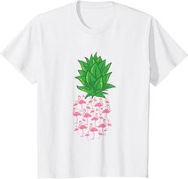 Ananas Flamingo Tropisch Hawaii Party Sommer Strand Geschenk T-Shirt