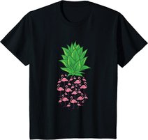 Ananas Flamingo Tropisch Hawaii Party Sommer Strand Geschenk T-Shirt