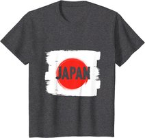 Japanische Flagge, japanische Kunst Samurai Kimono Anime Geisha Manga T-Shirt