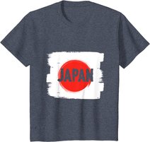 Japanische Flagge, japanische Kunst Samurai Kimono Anime Geisha Manga T-Shirt