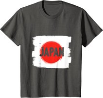 Japanische Flagge, japanische Kunst Samurai Kimono Anime Geisha Manga T-Shirt