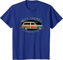 Gulf Shores Alabama Vintage-Surf-Design T-Shirt