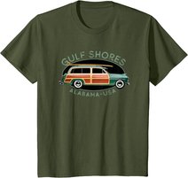 Gulf Shores Alabama Vintage-Surf-Design T-Shirt