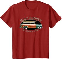 Gulf Shores Alabama Vintage-Surf-Design T-Shirt