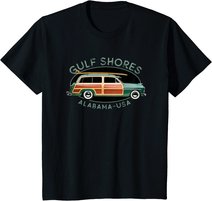 Gulf Shores Alabama Vintage-Surf-Design T-Shirt