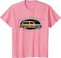 Gulf Shores Alabama Vintage-Surf-Design T-Shirt
