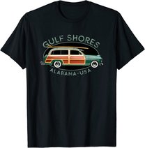 Gulf Shores Alabama Vintage-Surf-Design T-Shirt