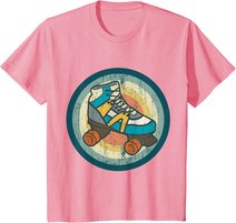 Rollschuhe Tshirt RETRO ROLLER SKATES Geschenk Roller Disco T-Shirt