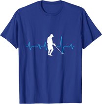Herzschlag Metalldetektor Geschenk für Sondengänger T-Shirt