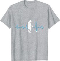 Herzschlag Metalldetektor Geschenk für Sondengänger T-Shirt