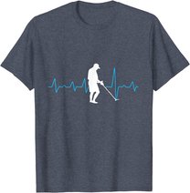 Herzschlag Metalldetektor Geschenk für Sondengänger T-Shirt