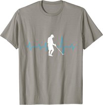 Herzschlag Metalldetektor Geschenk für Sondengänger T-Shirt