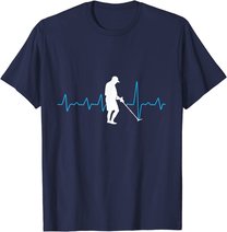 Herzschlag Metalldetektor Geschenk für Sondengänger T-Shirt