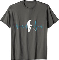 Herzschlag Metalldetektor Geschenk für Sondengänger T-Shirt