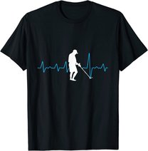 Herzschlag Metalldetektor Geschenk für Sondengänger T-Shirt
