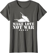 Make Love Not War I Weltfrieden Religion Glaube Kultur T-Shirt