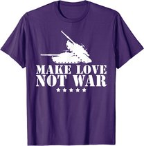 Make Love Not War I Weltfrieden Religion Glaube Kultur T-Shirt