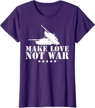 Make Love Not War I Weltfrieden Religion Glaube Kultur T-Shirt
