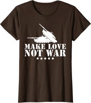 Make Love Not War I Weltfrieden Religion Glaube Kultur T-Shirt