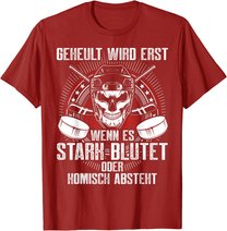 Lustiger Eishockey Totenkopf Skull Spruch Sport Geschenk T-Shirt
