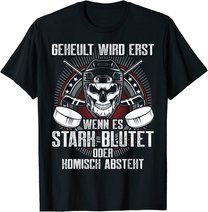 Lustiger Eishockey Totenkopf Skull Spruch Sport Geschenk T-Shirt
