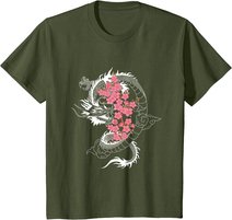 DRACHE Japanische Kirschblüte Kultur T-Shirt
